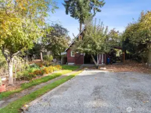 Seller has only used the barn for storage but is possible to use as a detached garage...or potential for DADU?