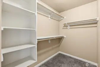 Primary closet