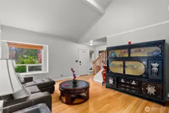 Garden window in sitting area.