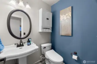 Downstairs bathroom with bidet.