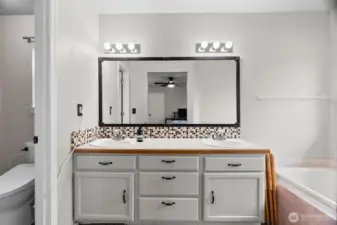 Another view of primary adjoining bath upstairs