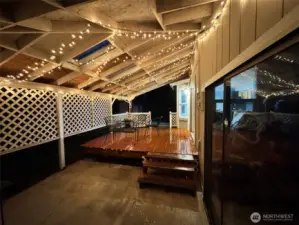 Wired for hot tub. Two separate doors allow for access to back patio.