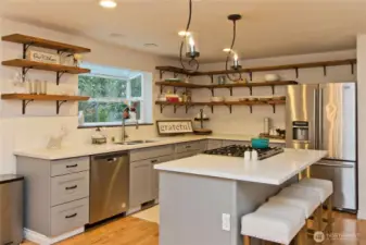 Kitchen with Gas Stove