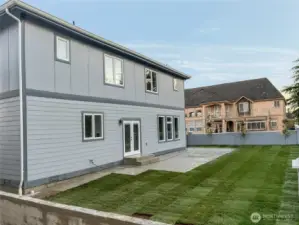 HUGE backyard! No HOA. Will be fully fenced soon with aluminum railings!