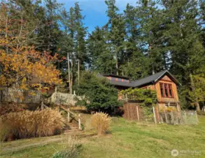 A thoughtfully planned home that blends into it's surroundings.