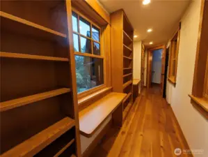 The office/library breezeway.