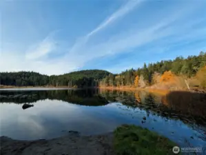 Nearby Killebrew Lake. A perfect place to take a mid summer day dip or paddle!