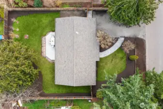 Aerial View of Large Flat Lot