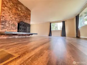 Upgraded LVP flooring. Huge living room and spacious dining room.