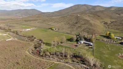Looking toward Canyon Road and Yakima River