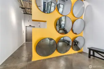 Main lobby of the building, secured entrance off Pike Street.