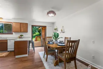 Easy access to the deck for grilling or relaxing!