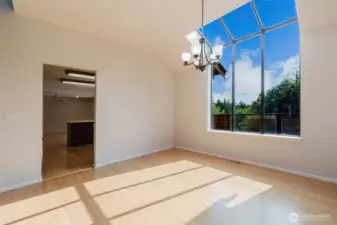 A dining room that is bathed in natural light can transform an ordinary meal into an extraordinary experience. Imagine a space where large, well-placed windows allow sunlight to flood in, casting a warm and inviting glow across the room.