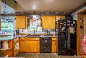 Functional kitchen custom made cabinets deep double sink