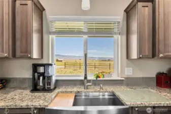 Peaceful Views from triple paned windows.