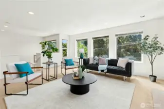 livingroom with lots of light