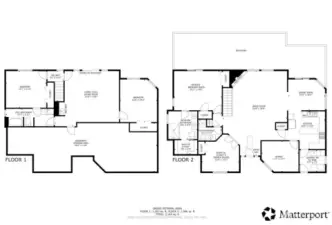 Floorplan schematic taken from Matterport capture (buyer to verify actual dimensions).
