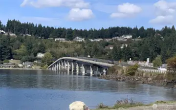 The Fox Island bridge brings you to the island and your place in the country.