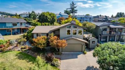 Situated on a large lot with beautiful landscaping. A perfect setting.