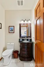Main floor half bath.