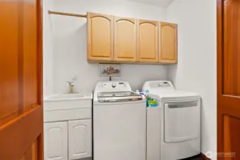 Upstairs laundry.