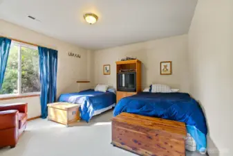 Large basement bedroom.