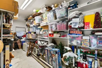 Basement storage room.
