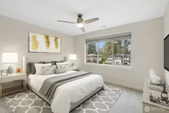 Virtually staged to show an example of how the space could be used.