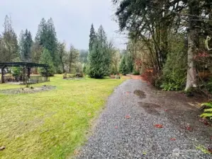 Driveway to back property