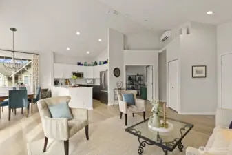 Hosting friends and gatherings is a breeze in this space - you'll never feel cramped thanks to the functional and fantastic open layout!