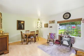 Open concept allows you to decide where you want to put the dining table & furniture placement.