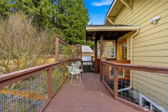 Step outside from the Primary suite to the private deck just for you!