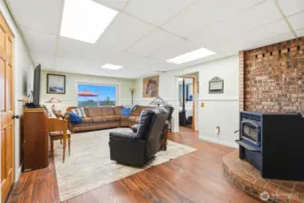 Large family room for when you all want to hang out together. Watch TV, sing around the piano, play games or cuddle up with a good book. It's all about building strong relationships through time spent together.