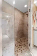 Gorgeous walk in shower