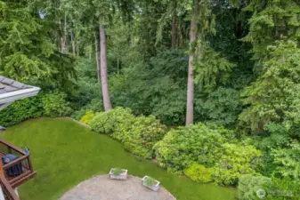 Beautiful view off balcony offering a private feel