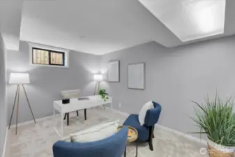 Lower level office/den