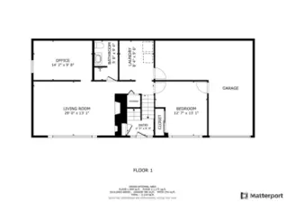Main level floor plan