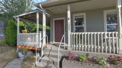 Wrap around front porch and covered deck