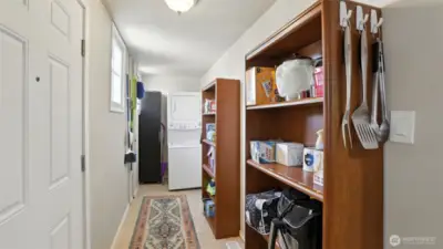 Extra room with laundry and lots of room for storage