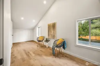 Another room that runs along the east side of the house would make a perfect home gym.
