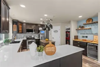 Gorgeous remodeled kitchen with new countertops, tile and more