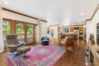 Open Concept Family Room / Dining Nook / Kitchen