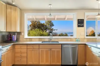 Plenty of counter space to prepare food while enjoying all this Home has to offer.