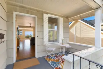 Beautiful Craftsman style with views galore! Look from the front porch all the way through to the deck which offer stunning mountain and water views.