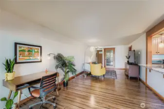 Hardwood floors throughout (no carpets)