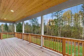 Covered Back Deck