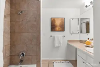 full bathroom upstairs