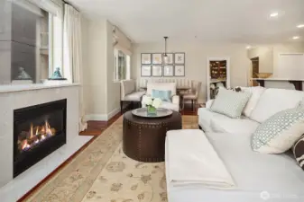 Pristine with hardwood flooring in the main areas.