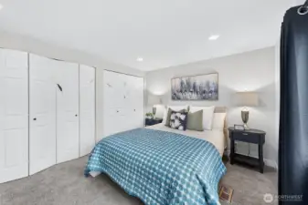Generous closet space in the primary bedroom provides the storage you need to stay organized without sacrificing comfort