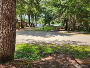 This Lake view property is right across the street from a park with a dock!